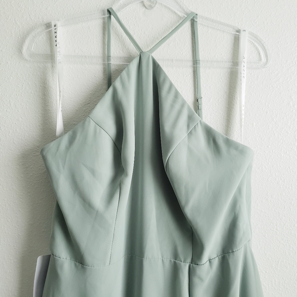 Azazie Bailey Agave Bridesmaid Dress New With Tags - Picture 4 of 10